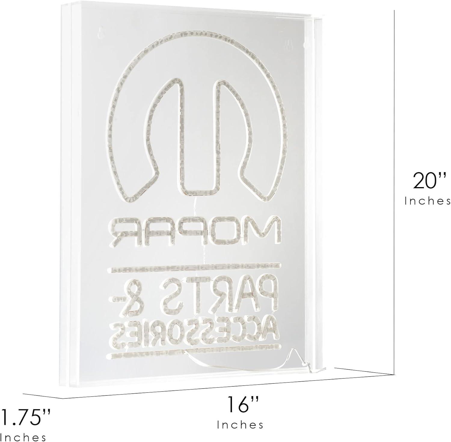 Licensed Mopar Parts and Accessories Acrylic LED Sign