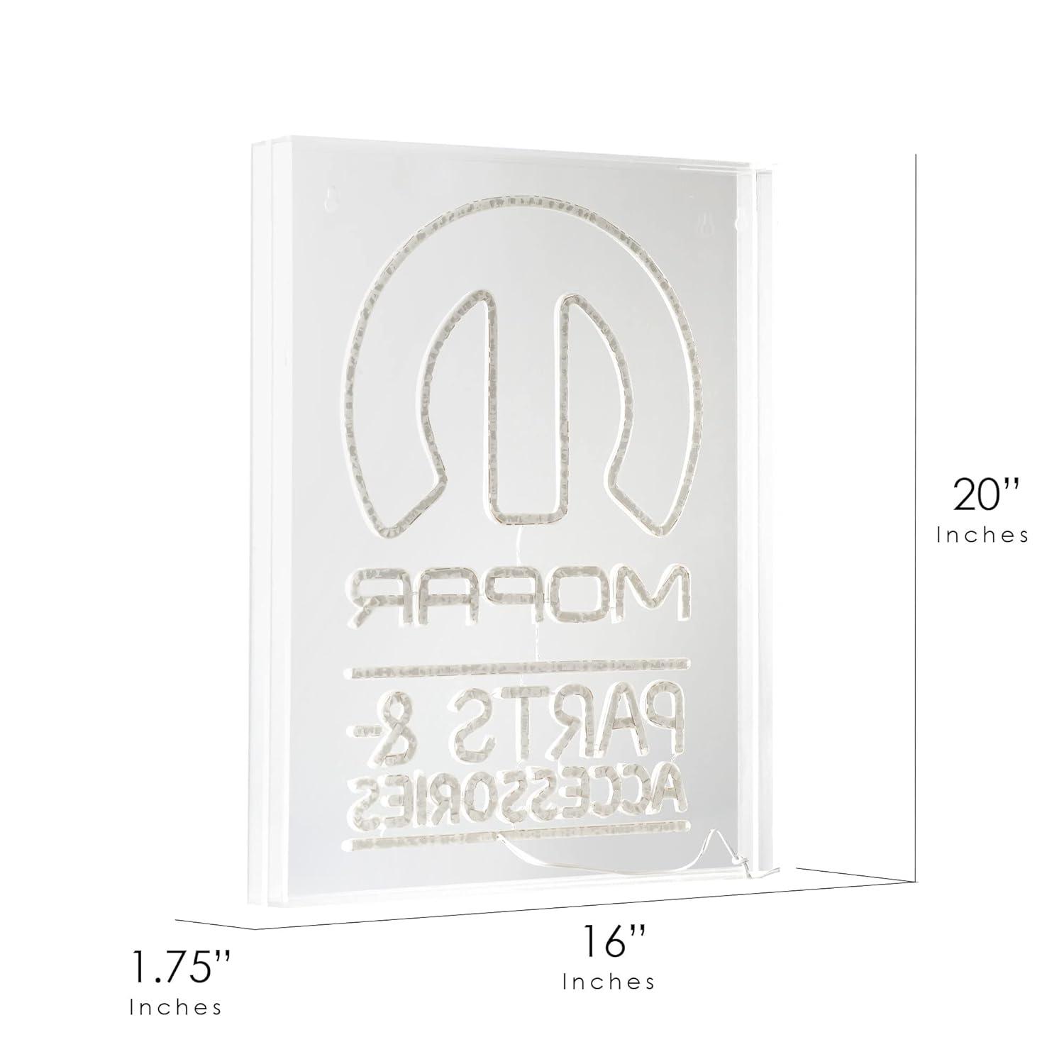 American Art Decor Licensed Mopar Parts and Accessories Acrylic LED Sign