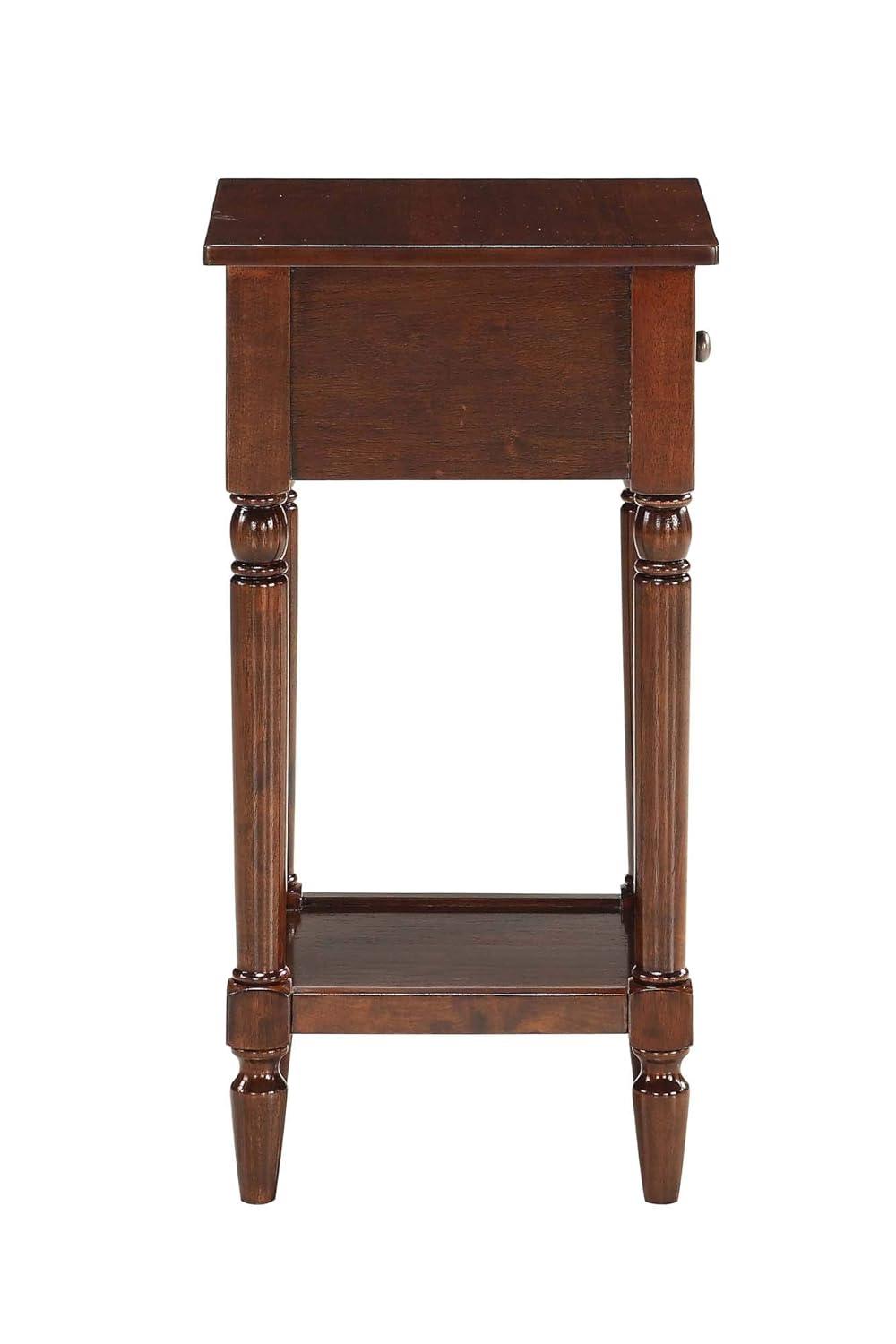 French Country Dark Gray Wirebrush Khloe Accent Table
