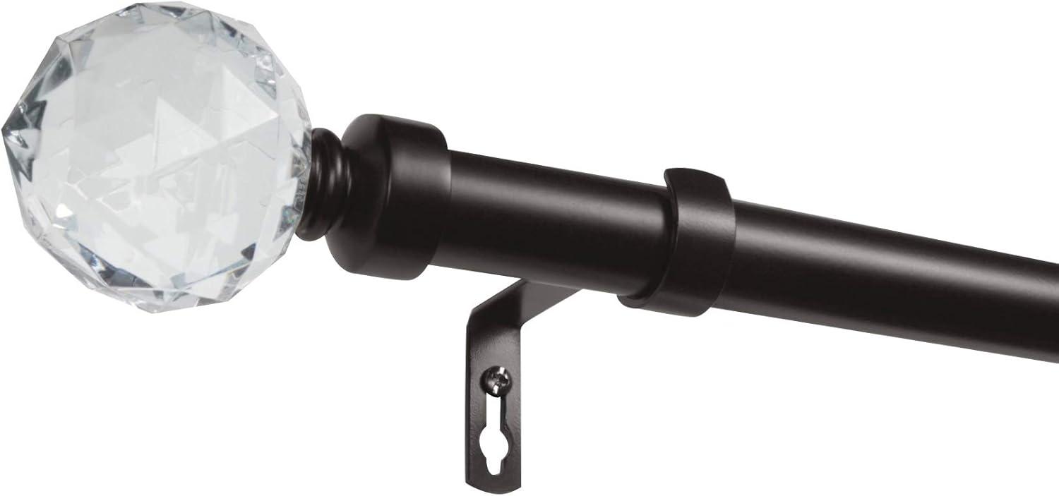 Amalgamated Textiles EXCLUSIVE HOME Crystal Ball 1" Curtain Rod and Finial Set