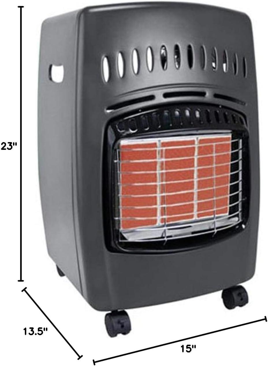 DuraHeat Dura Heat Portable Propane Cabinet Heater, Infrared 18000 BTU Outdoor, 450 sq ft - GCH480