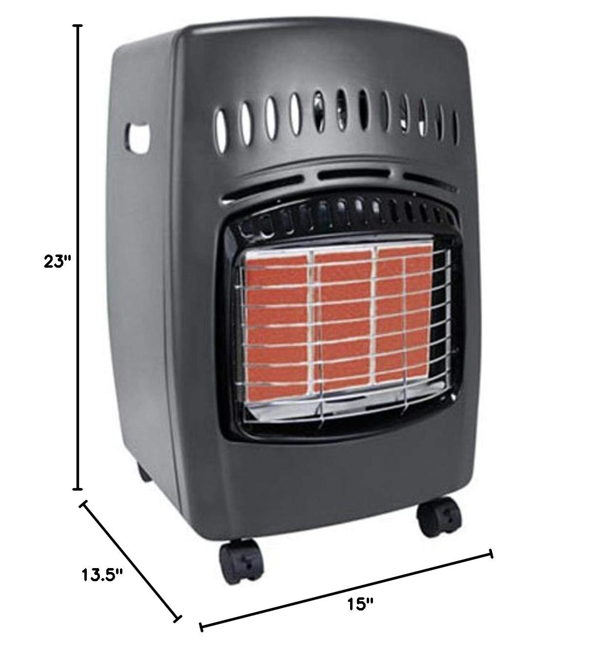 DuraHeat Dura Heat Portable Propane Cabinet Heater, Infrared 18000 BTU Outdoor, 450 sq ft - GCH480
