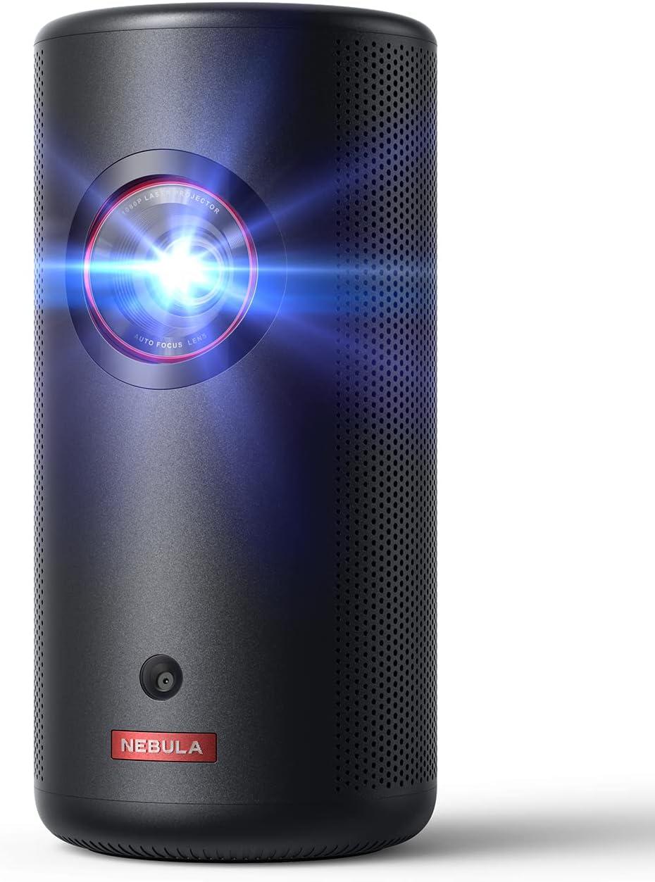 Nebula Capsule 3 Black Portable Laser Projector with Wi-Fi and Bluetooth