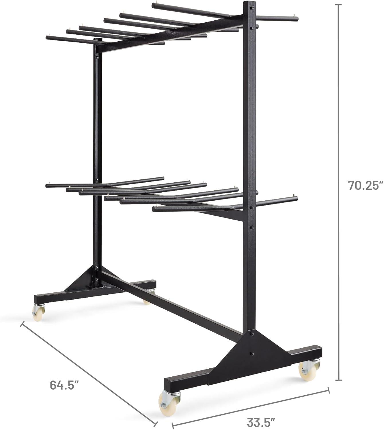 SAFCO Two-Tier Folding Chair Cart - Efficient Chair Storage, 840 lb.Capacity