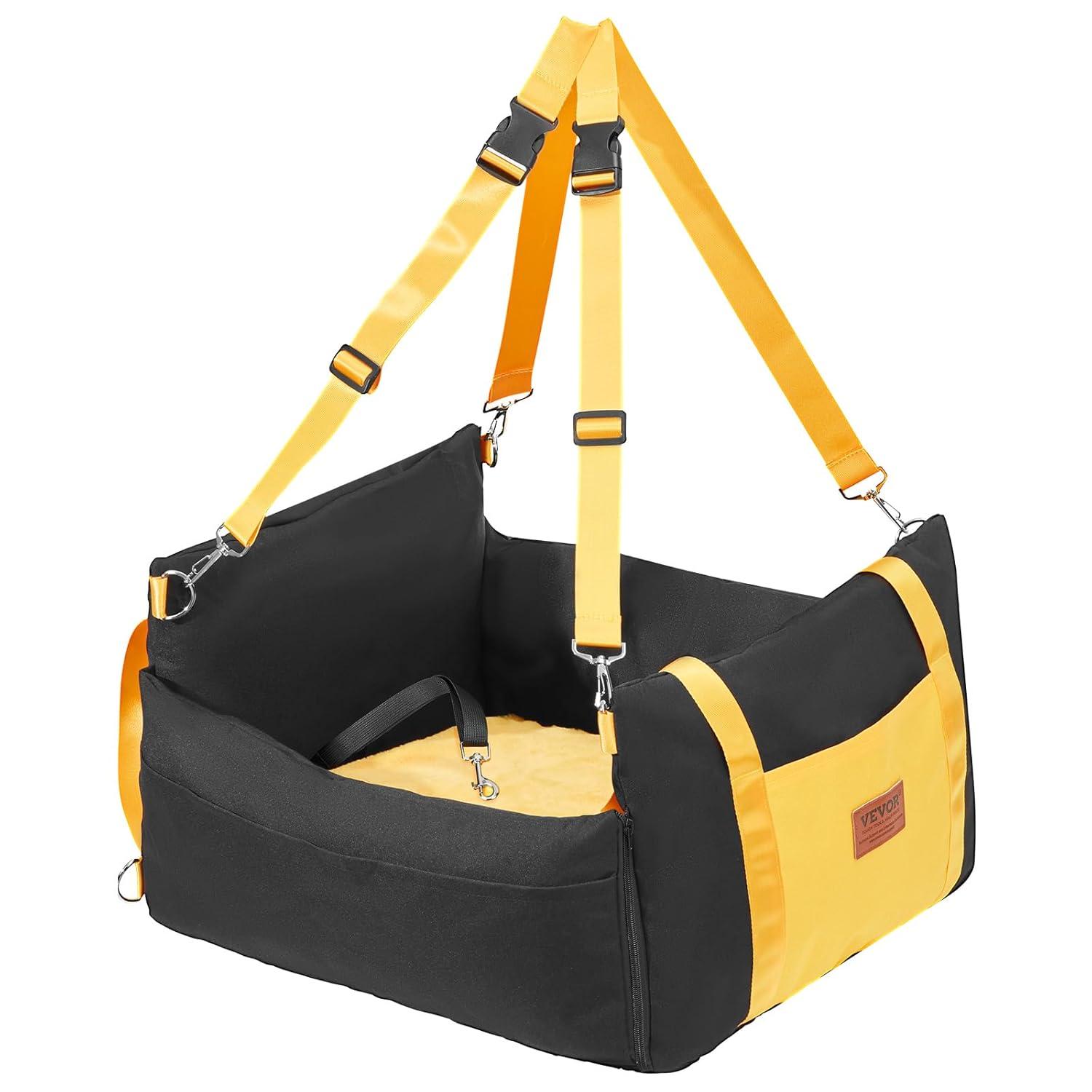 VEVOR Dog Booster Car Seat Pet Car Seat for Small Dog up to 25lbs
