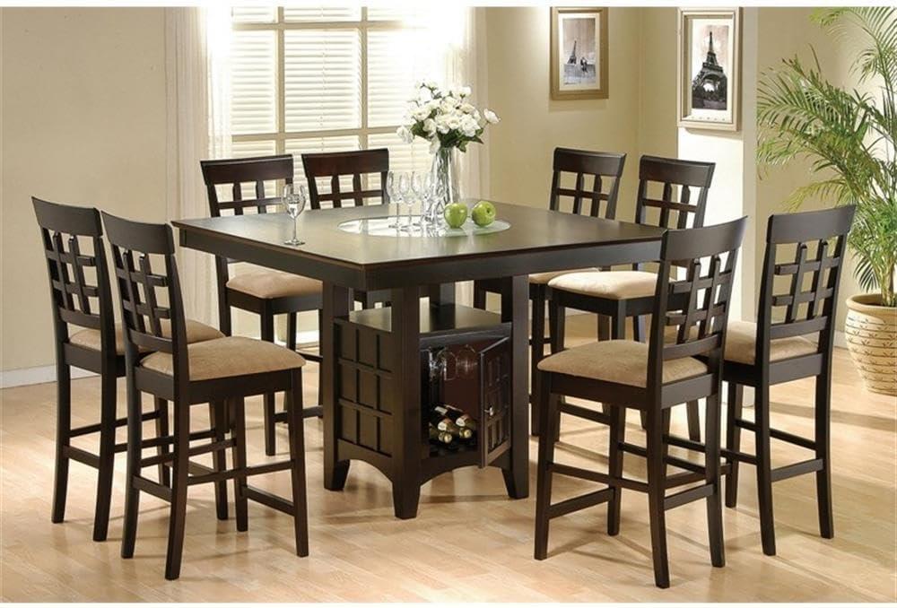 Gabriel 9-piece Square Counter Height Dining Set Cappuccino