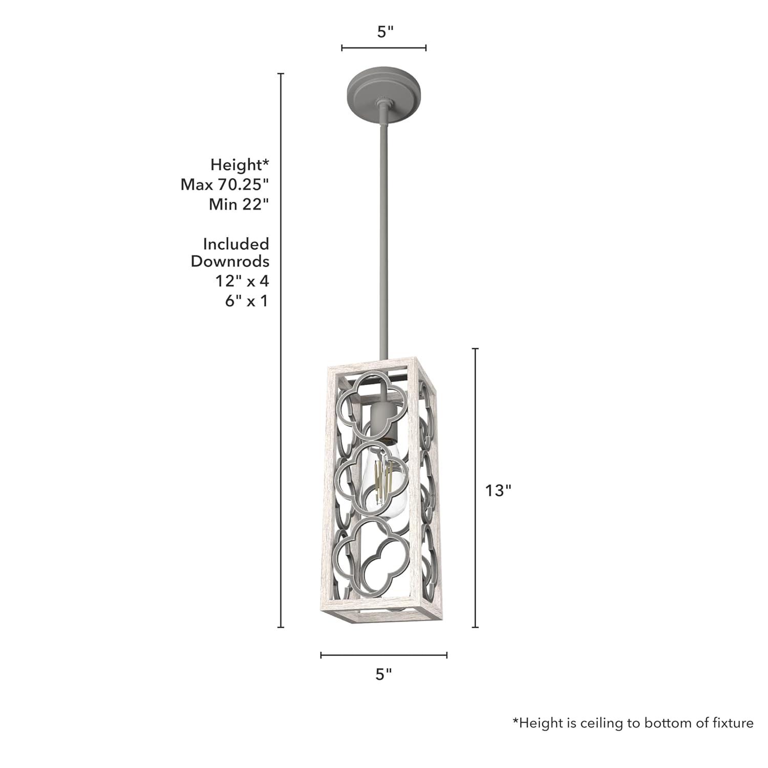 Gablecrest 1 - Light Single Rectangle Pendant
