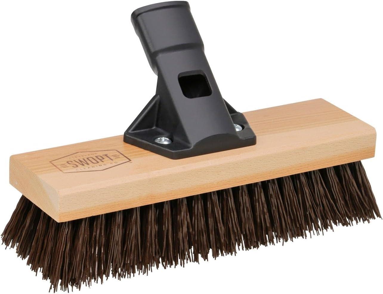 10'' Stiff Poly Fiber Bristle Wood Scrub Brush Head