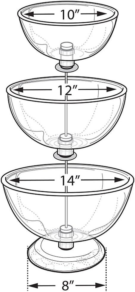 Clear Polycarbonate Three-Tier Bowl Counter Display