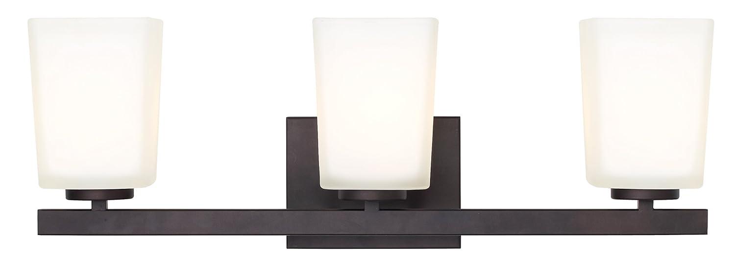 Hartley Ivl472A03Orb 3 Lt Vanity Flat Opal Glass 100W Type A 23 1/4In. X