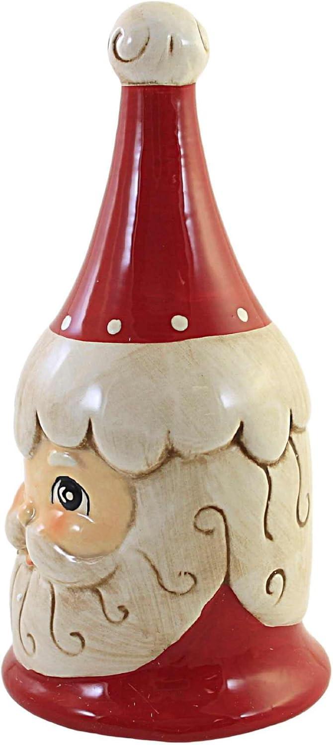 Transpac 8.0 Inch Santa W/Hat Bell Claus Johanna Parker Decorative Bells