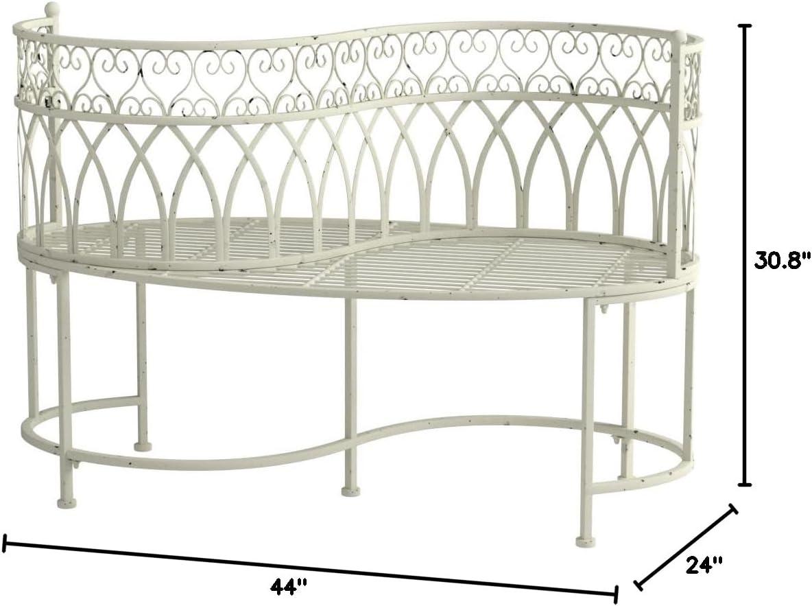 Fleur De Lis Living Yelverton Iron Outdoor Bench