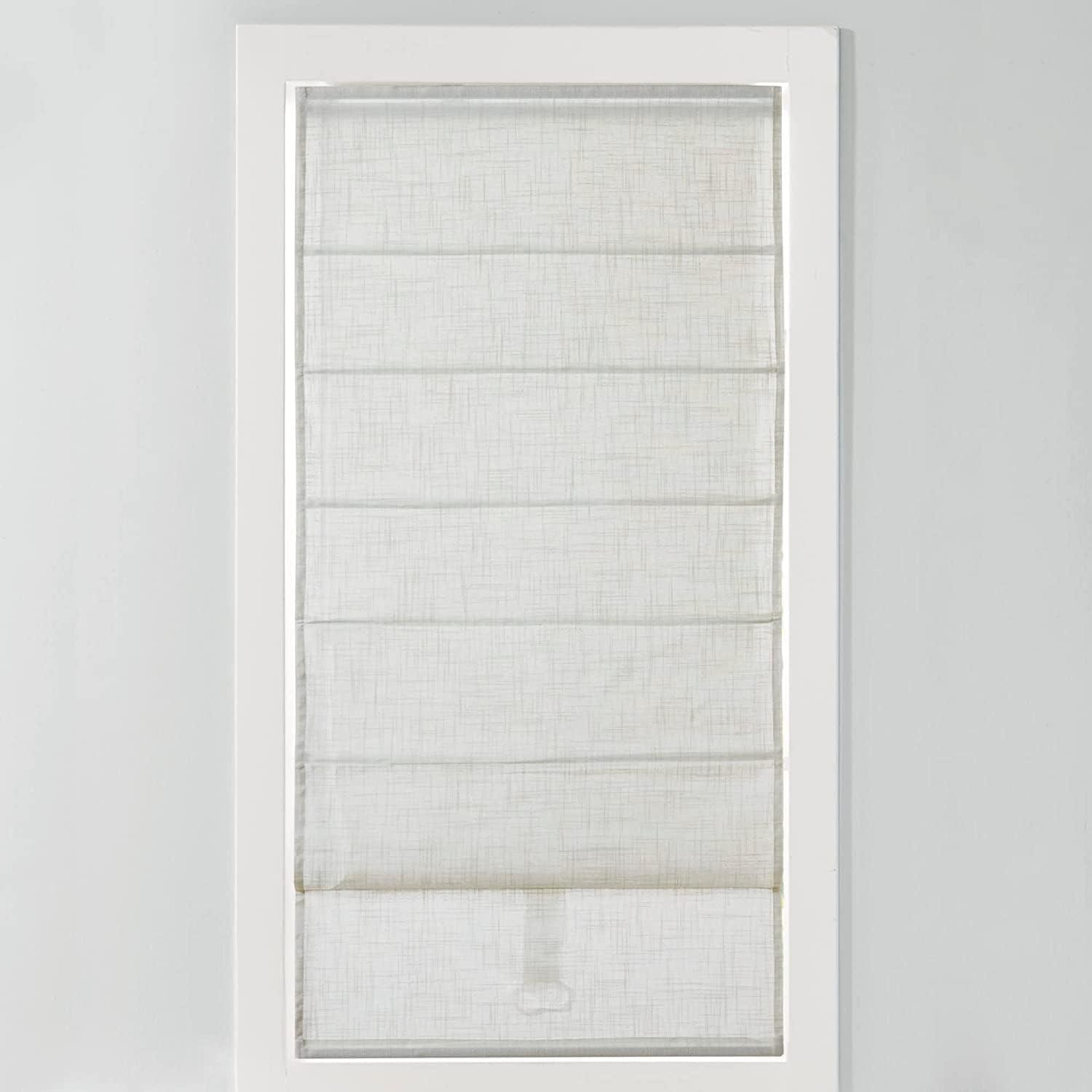 Kyler Linen Blend Light Filtering Roman Shade