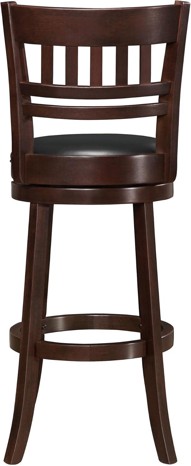 Shapel Faux Leather Swivel Bar Stool in Dark Cherry - Lexicon