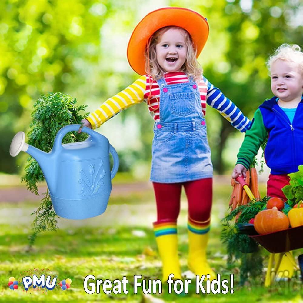 PMU PMU 2 Gallon Watering Can - Plastic Water Can with Detachable Sprinkler Head Pkg/1