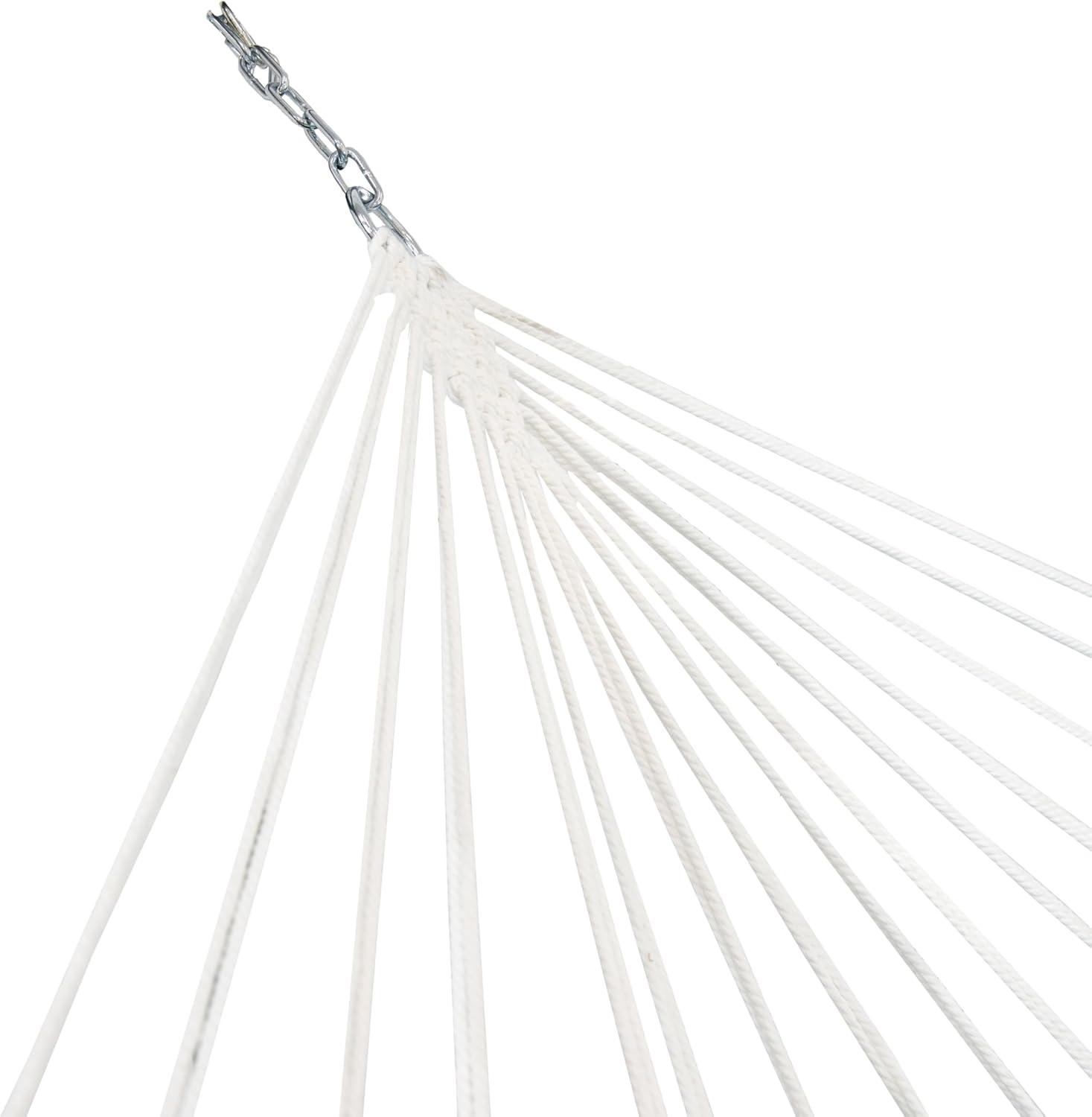 Arlmont & Co. Peria Quilted Polyester Curved Metal Spreader Bar Hammock with Pillow - Tropical Palms