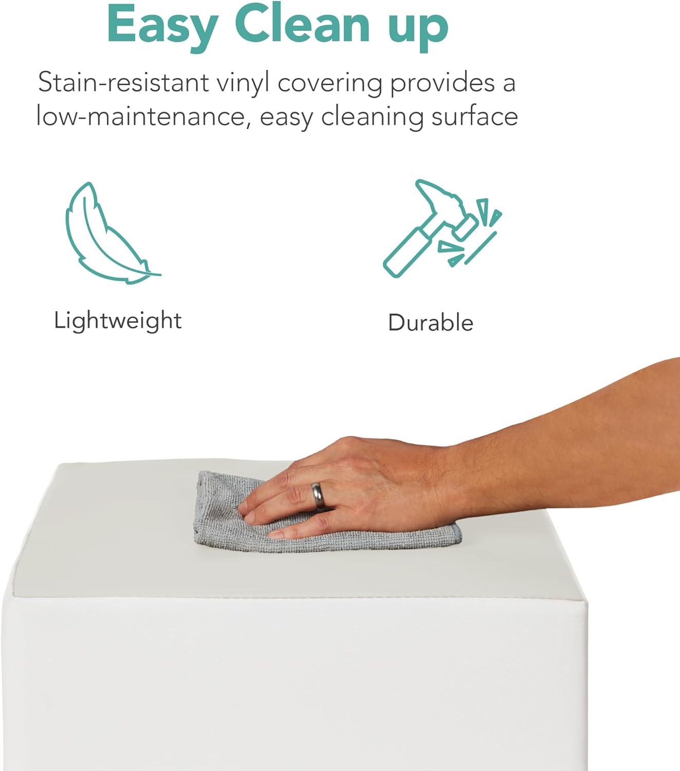 Best Choice Products 4-Piece Kids Climb & Crawl Soft Foam Block Playset Structures for Child Development - Neutral