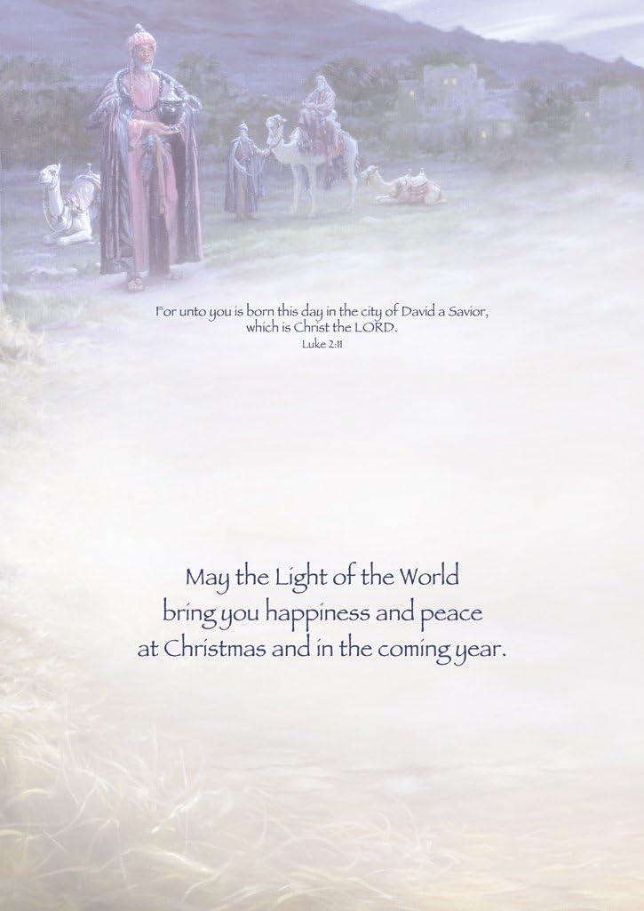 LPG Greetings Light of the World Box of 18 Religious Christmas Cards