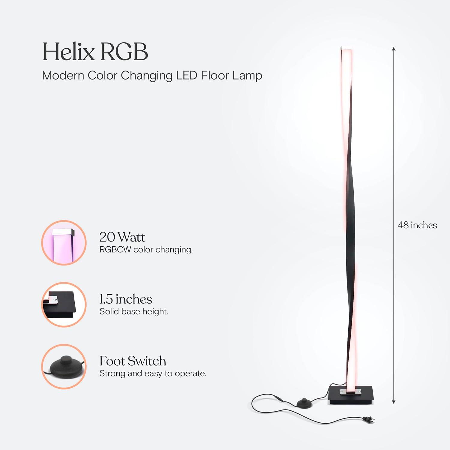 Brightech Helix 48 in. Industrial LED Energy Efficient Floor Lamp