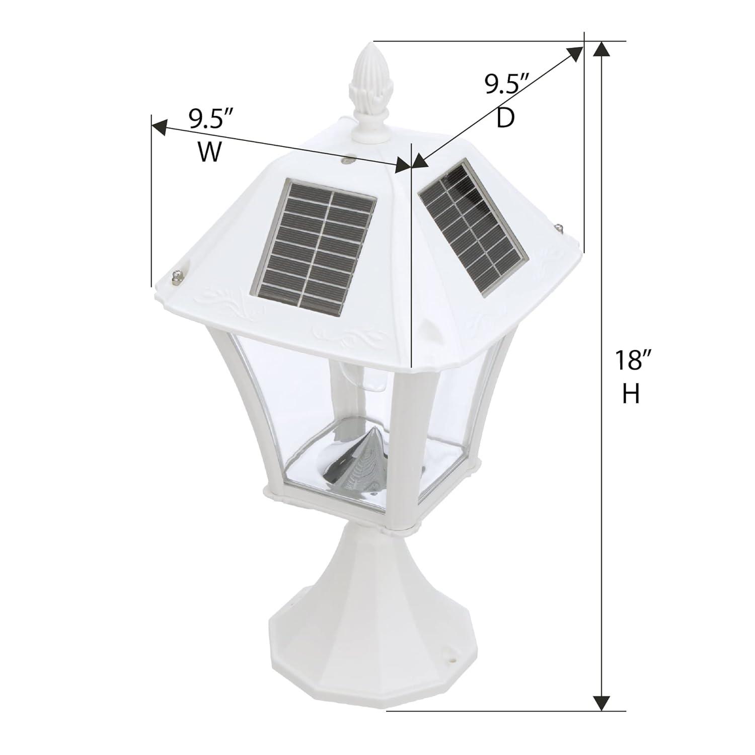 Baytown Ii Bulb Solar Light - Warm White LEDs- Wall/pier/ 3 Inch Fitter Mounts