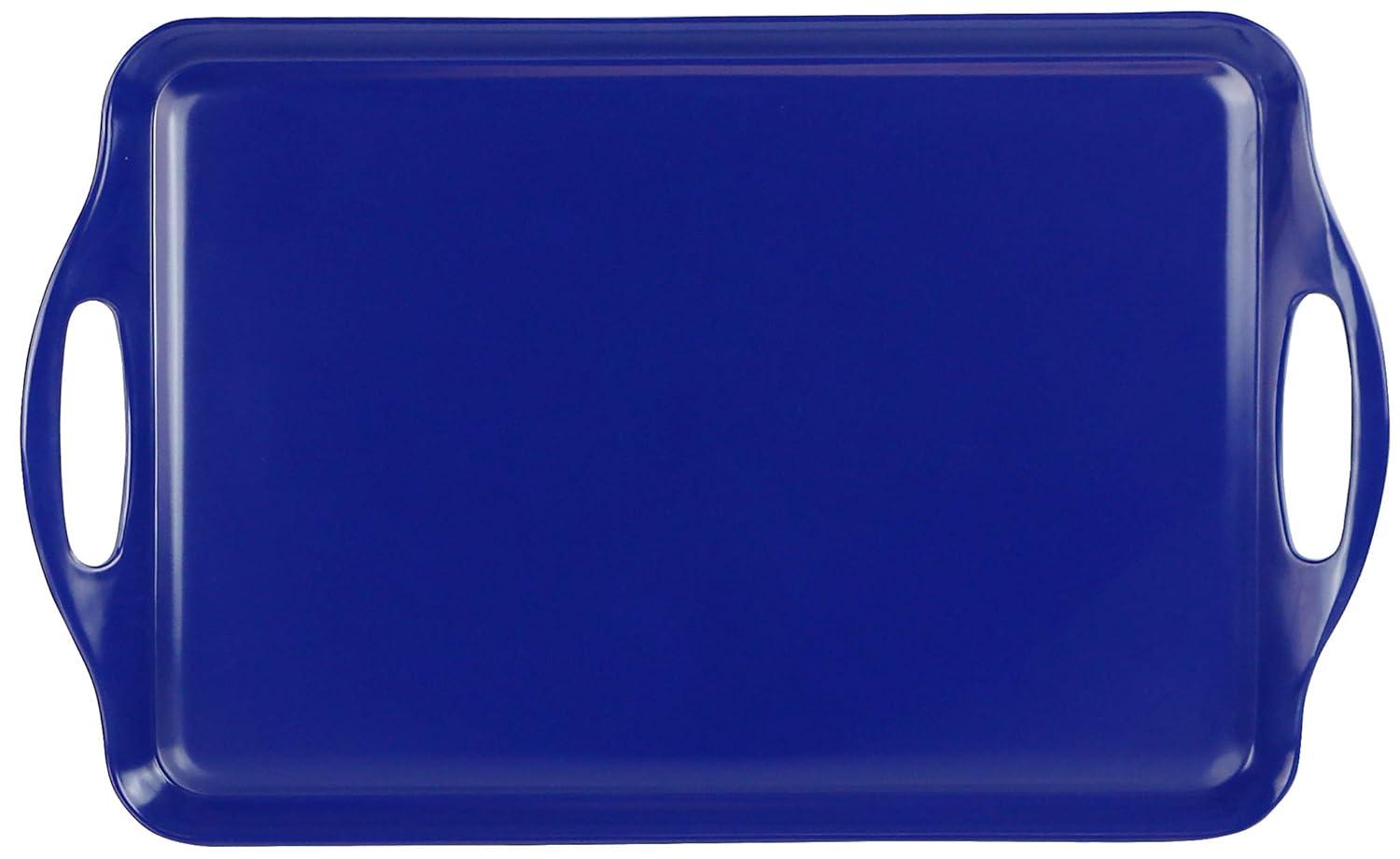Reston Lloyd Multi-Purpose 18" Rectangle Melamine Plastic Handled Tray
