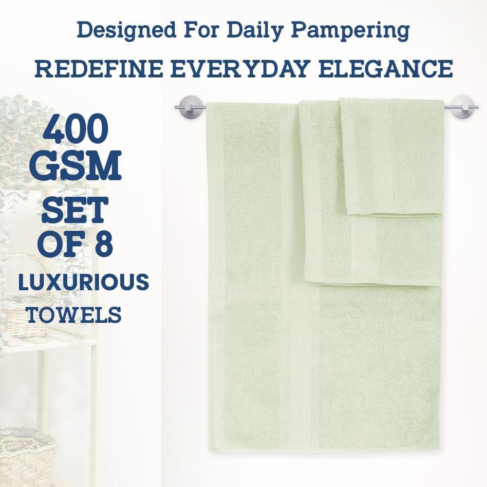 Madison Park Signature 800GSM Ultra-Soft 100% Cotton Absorbent Towel Set