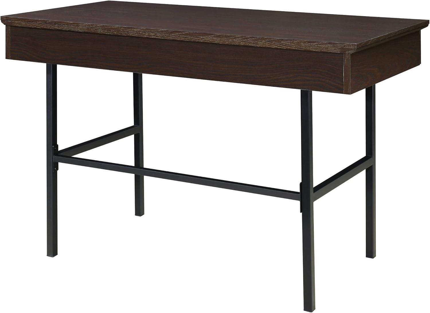 Jefferson Engineered Wood Writing Desk with Lockdowel in Espresso Finish