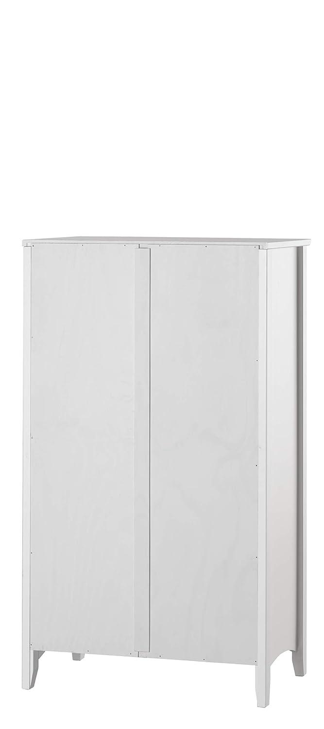 Shaker Style Bookcase - 48"H - White Finish