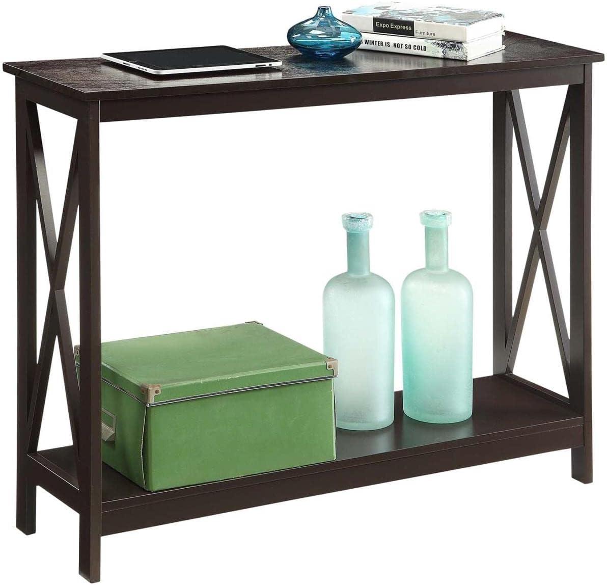 Convenience Concepts Oxford Console Table in Espresso Wood Finish