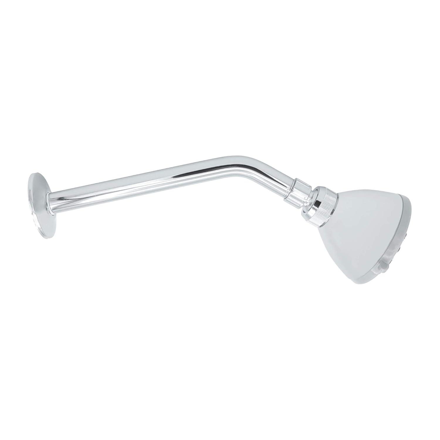 Shower Arm 10 Inch, ½ Inch IPS US Standard, Stainless Steel With Flange Universal Fit, Polished Chrome Finish
