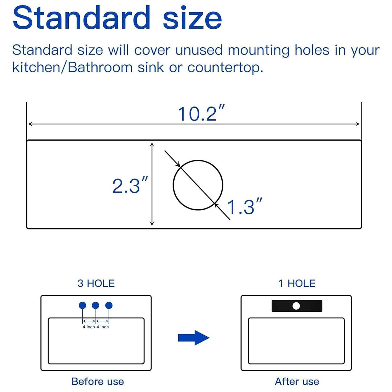 iVIGA VCC06 iVIGA 10" Sink Faucet Hole Cover Deck Plate