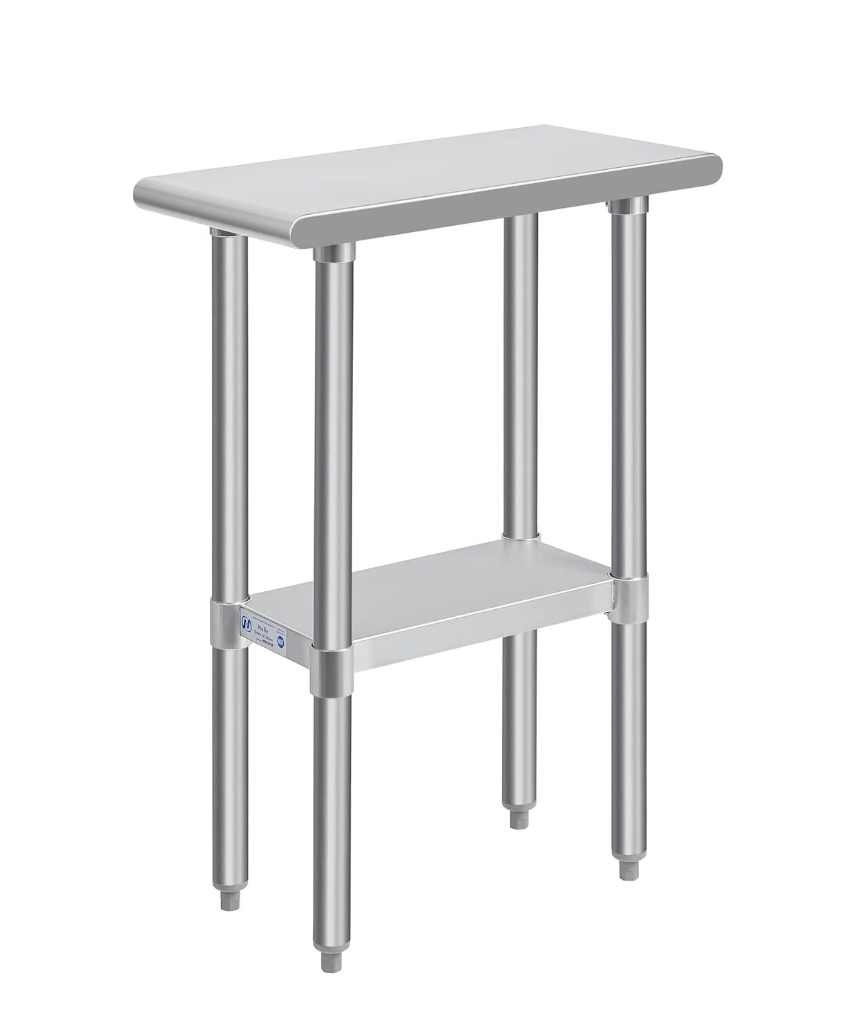 Amgood 24 in. x 12 in. Stainless Steel Table