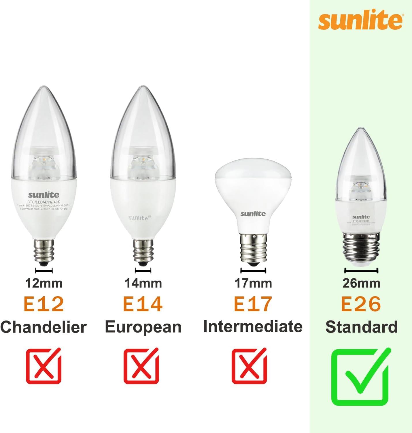 Sunlite LED G25 Globe Light Bulb, 6 Watts (60W Equivalent), Standard E26 Base, 500 Lumens, Dimmable, Frosted, Energy Star, 90 CRI, Title-20 Compliant, ETL Listed, 3000K Warm White, 6 Pack