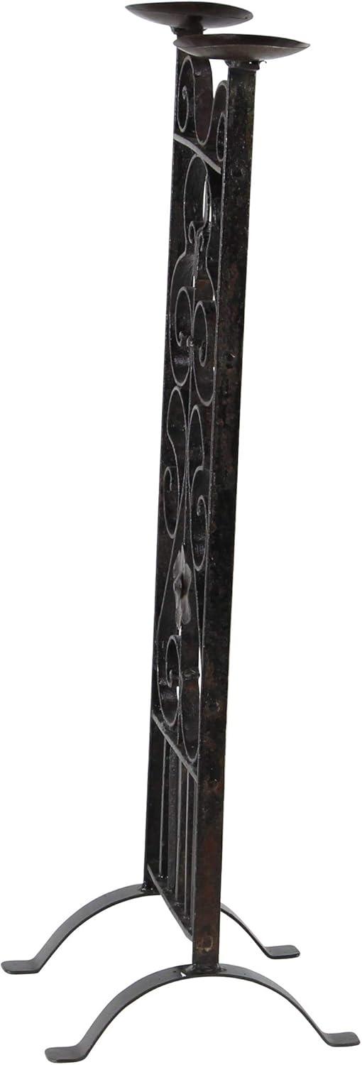 Black Iron Scrollwork 32" Traditional Candelabra