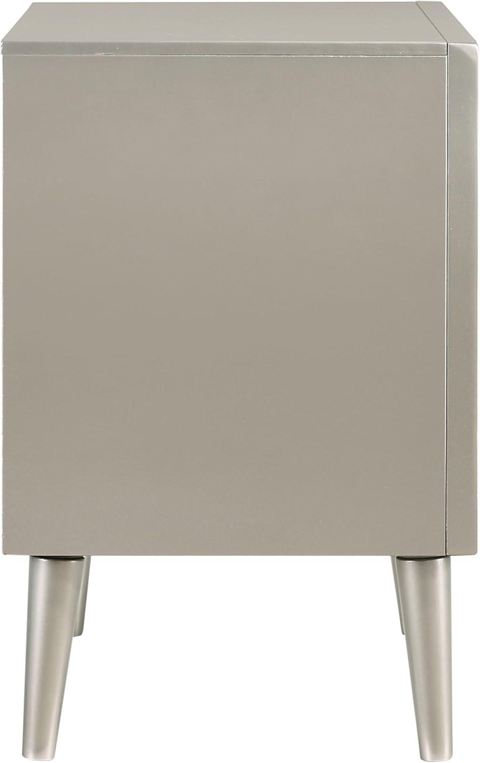 Coaster Company Metallic Sterling 2-Drawer, 23.4 inch