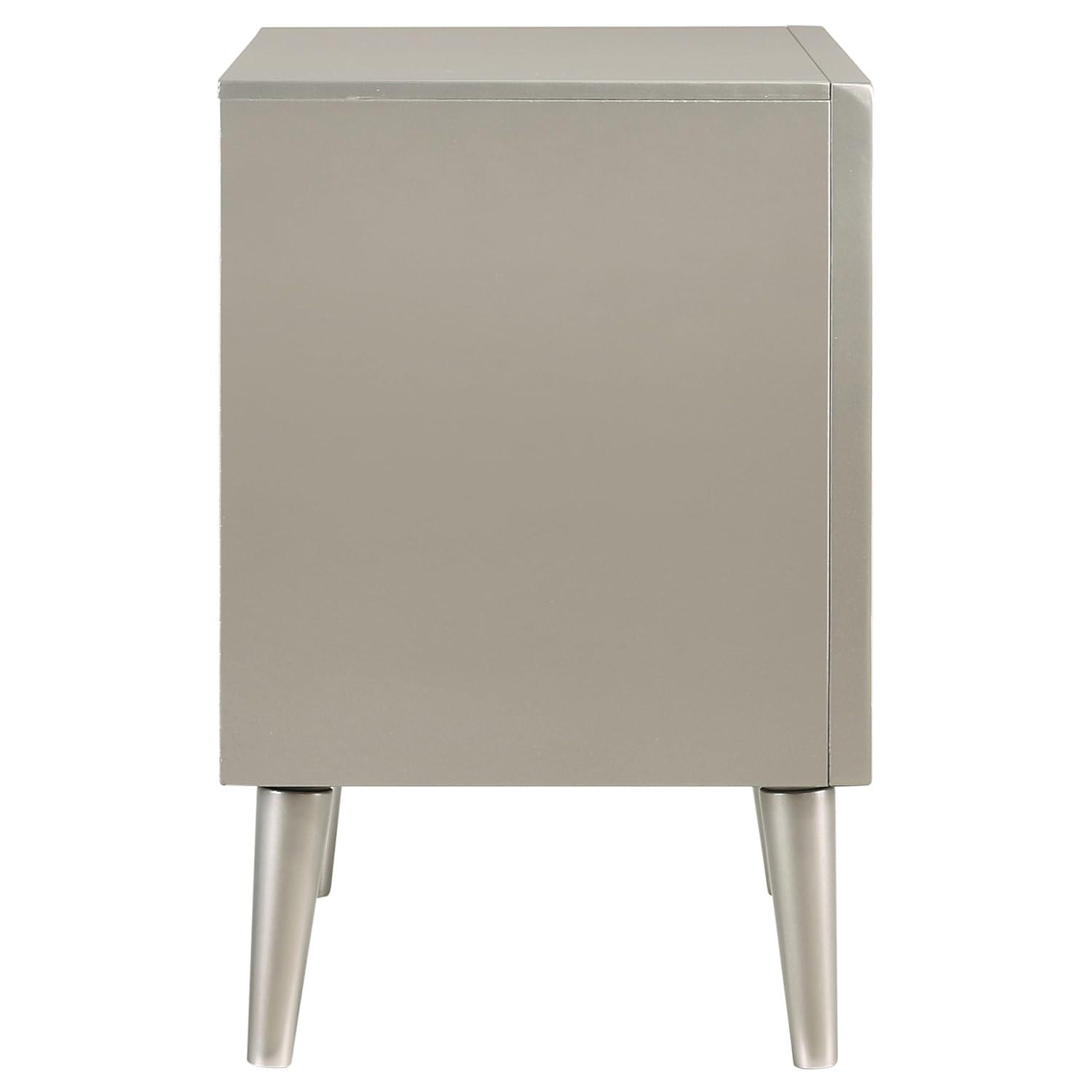 Coaster Company Metallic Sterling 2-Drawer, 23.4 inch