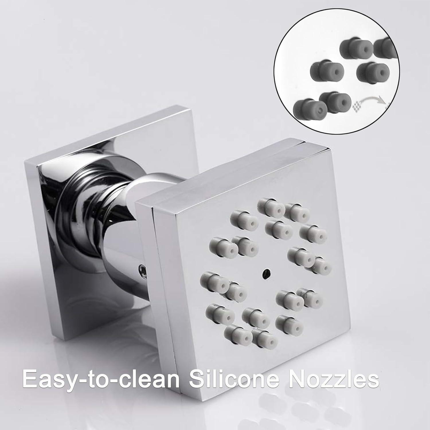 Square Adjustable Shower Body Spray