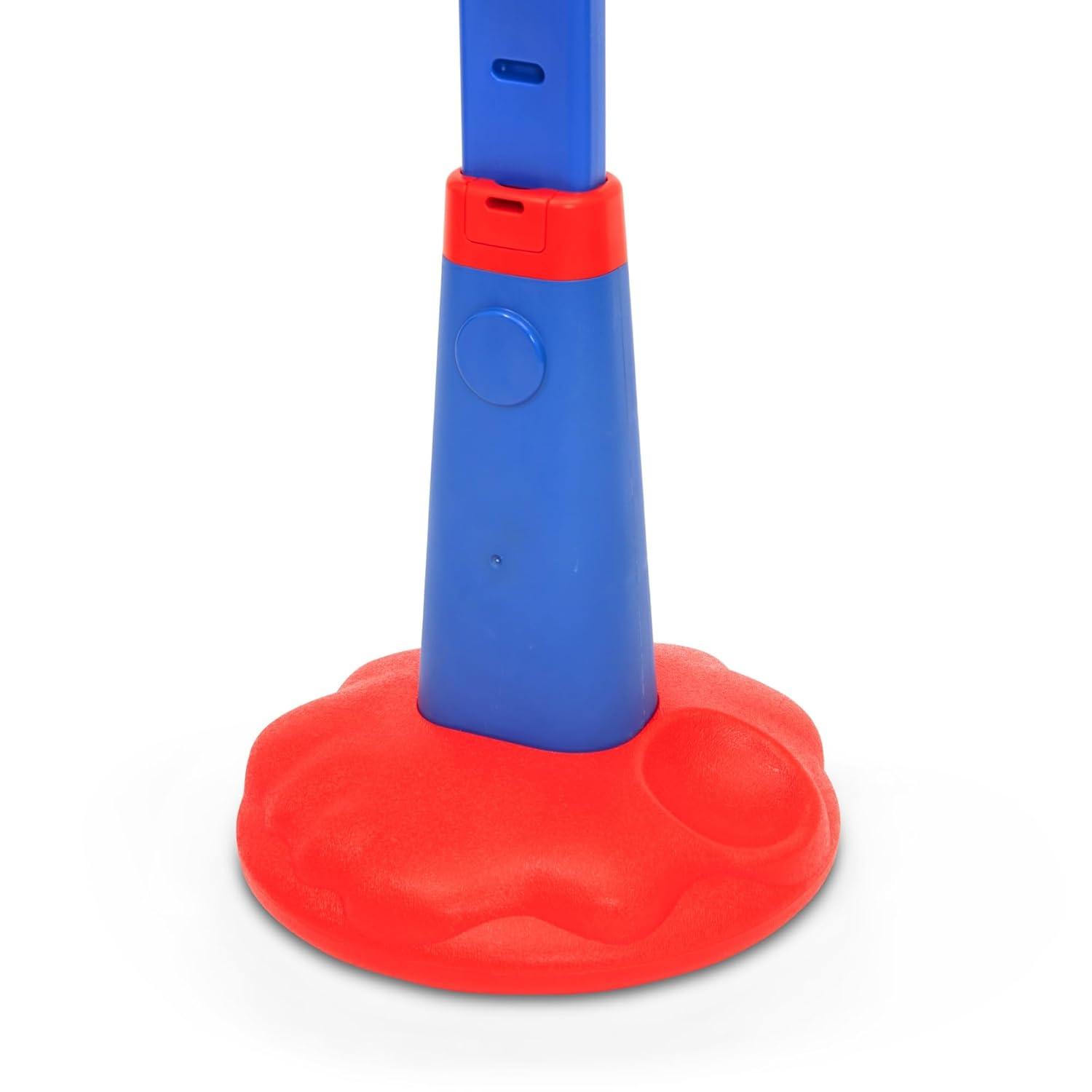 Spidey and His Amazing Friends Plastic Basketball Set by Delta Children – Includes Basketball Hoop, 1 Basketball and Ball Pump