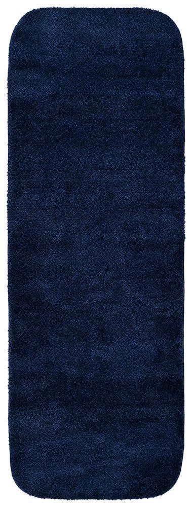 2pc Traditional Nylon Washable Bathroom Rug Set Navy - Garland Rug: Machine Made, Latex Backing, Tufted Bath Mats Set