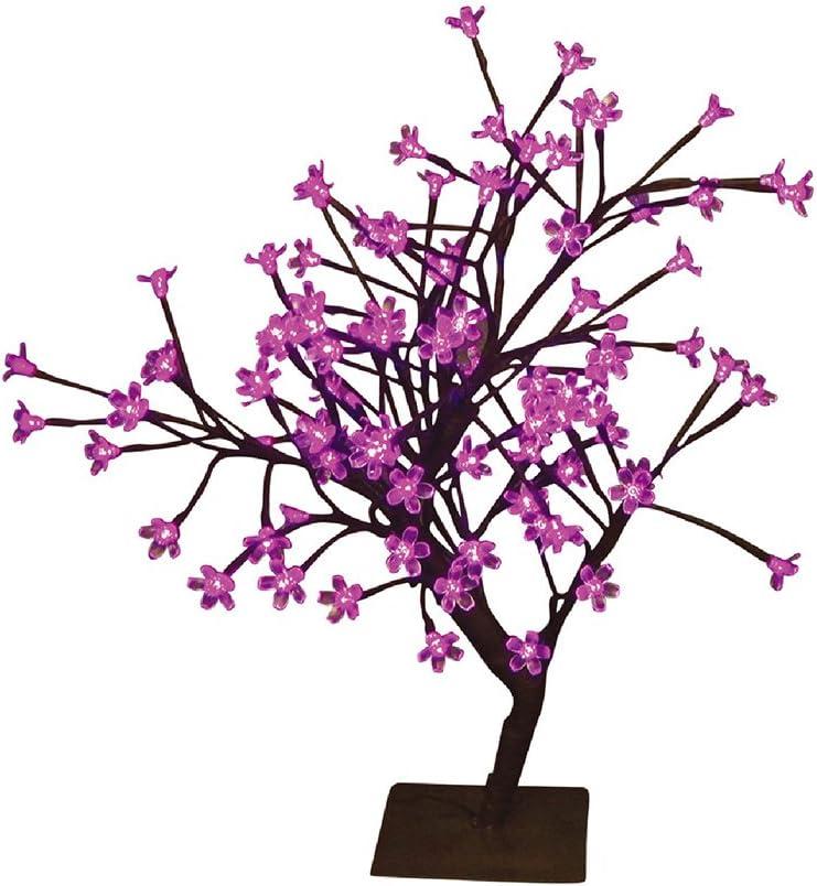 Hi-Line Gift Ltd. Floral Bonsai Tree with 96 LED Lights - Indoor/Outdoor