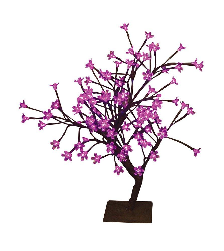 Hi-Line Gift Ltd. Floral Bonsai Tree with 96 LED Lights - Indoor/Outdoor