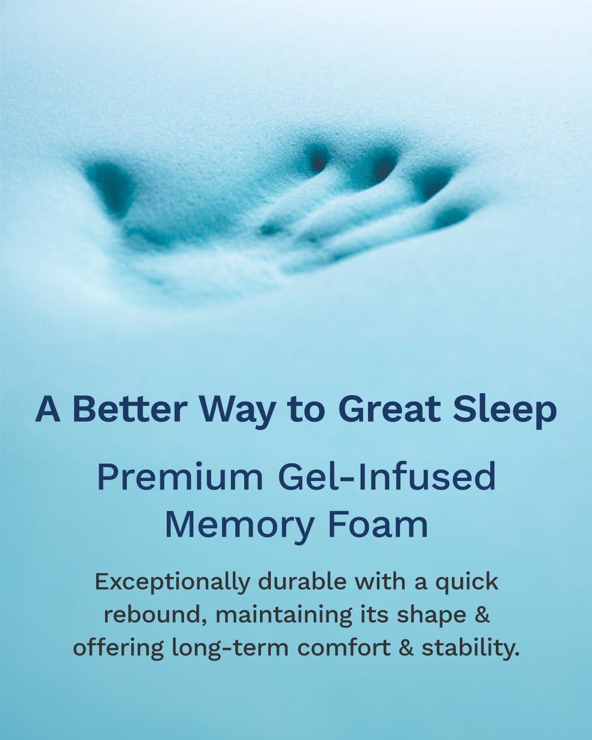 Mattress Topper - 2 Inch - CertiPUR-US Certified Gel Memory Foam - Reflex by Viscosoft  King