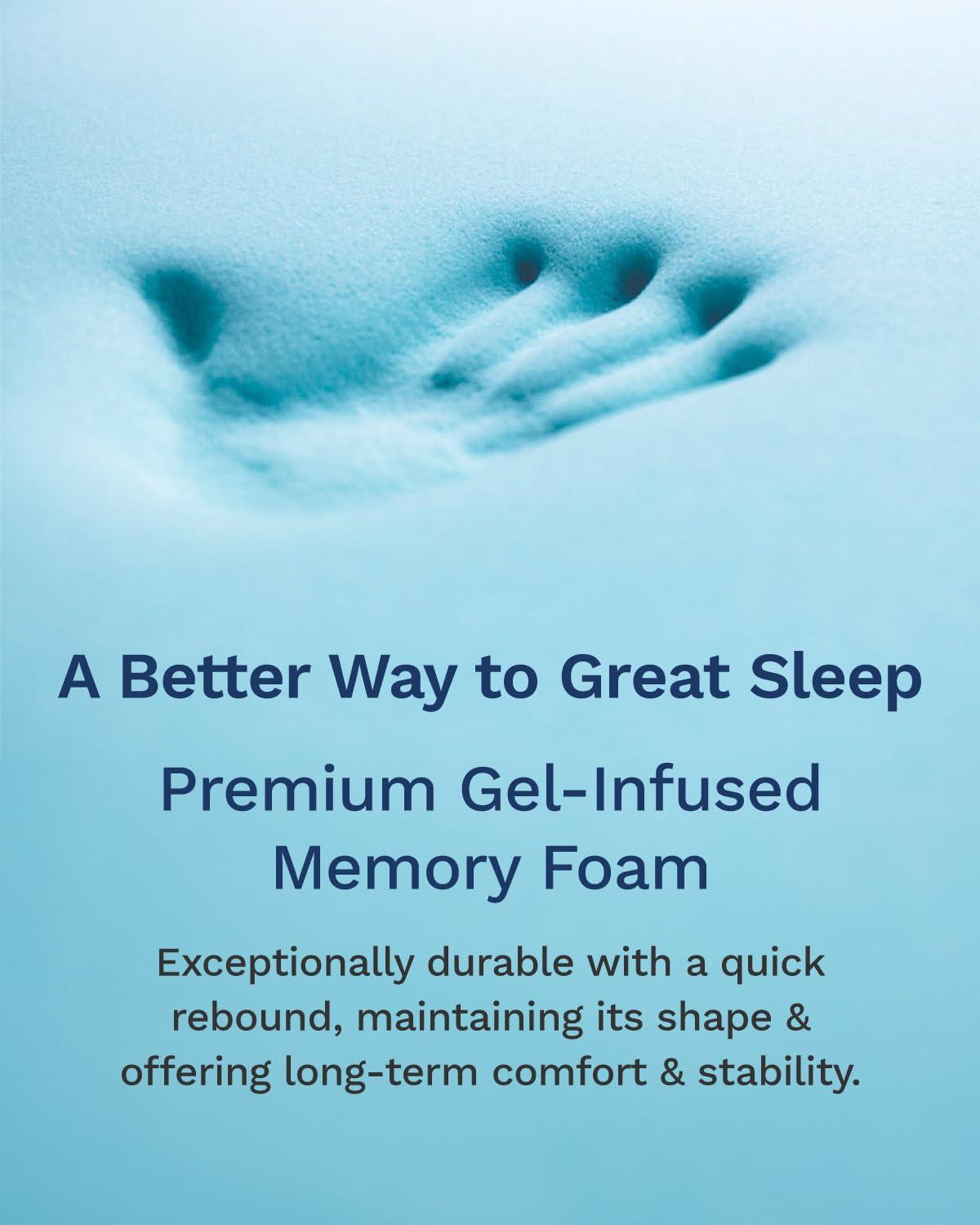Mattress Topper - 2 Inch - CertiPUR-US Certified Gel Memory Foam - Reflex by Viscosoft  Twin XL
