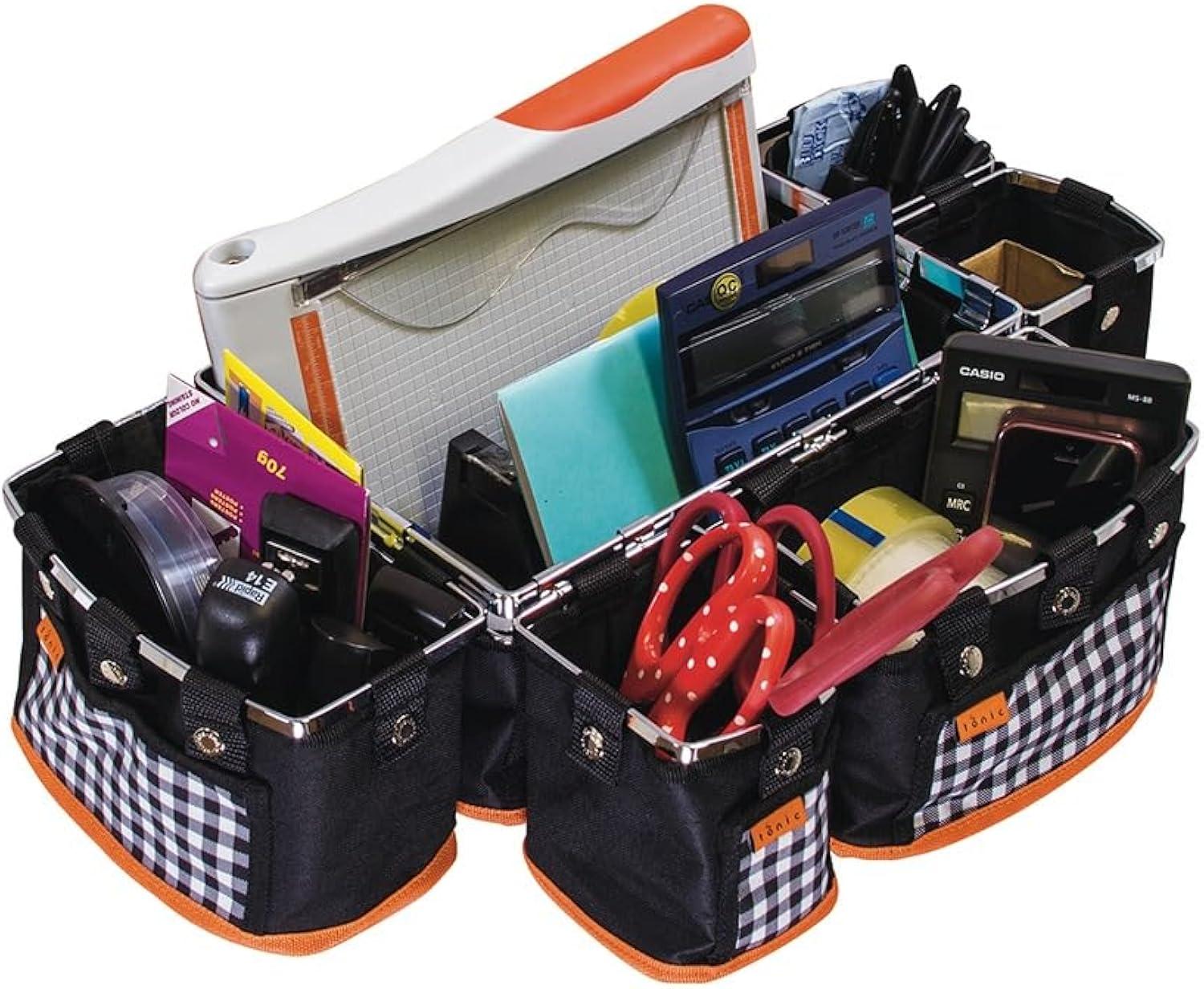 Tonic Studios Table Tidy Double Pocket for Tableside Craft Supply Storage