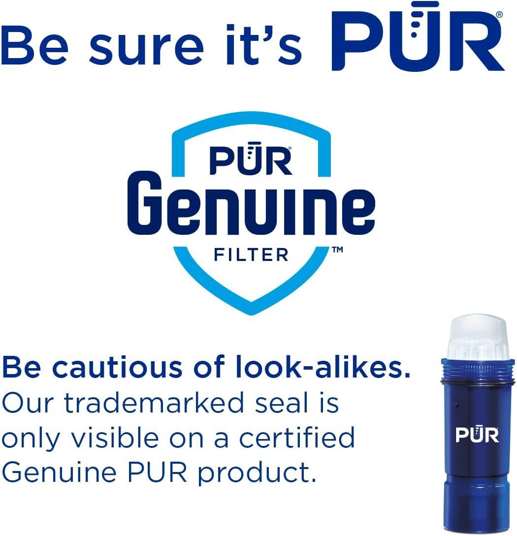 PUR PLUS Water Pitcher Replacement Filter - 3pk - PPF951K3: Reduces Odors, Filters Chlorine & Mercury, Blue