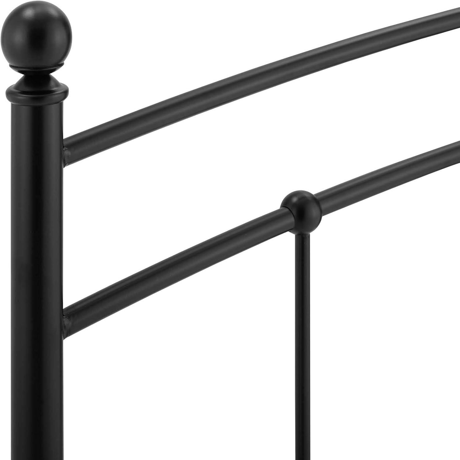 Abigail Black Full Metal Headboard with Adjustable Height