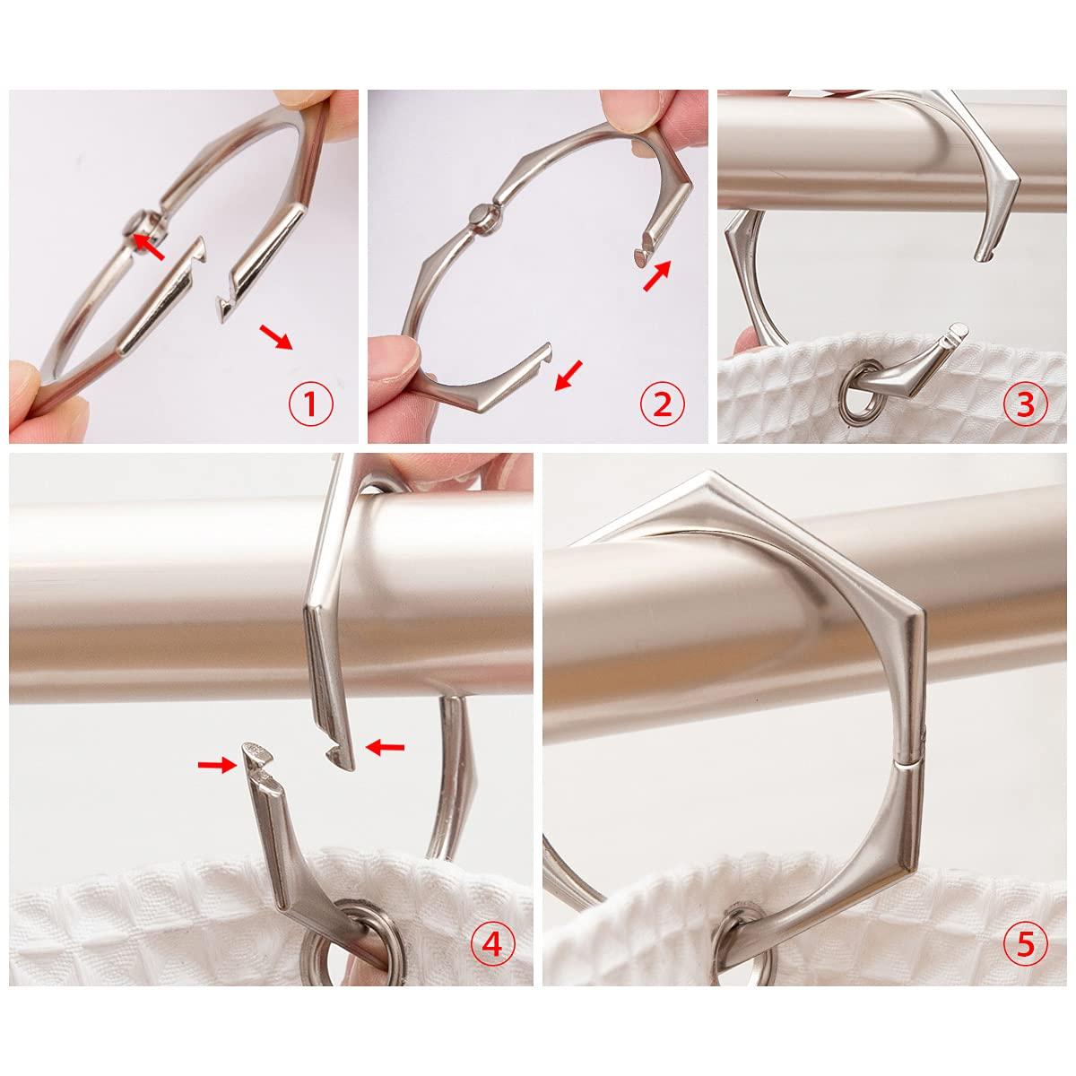 Utopia Alley Shower Curtain Hooks