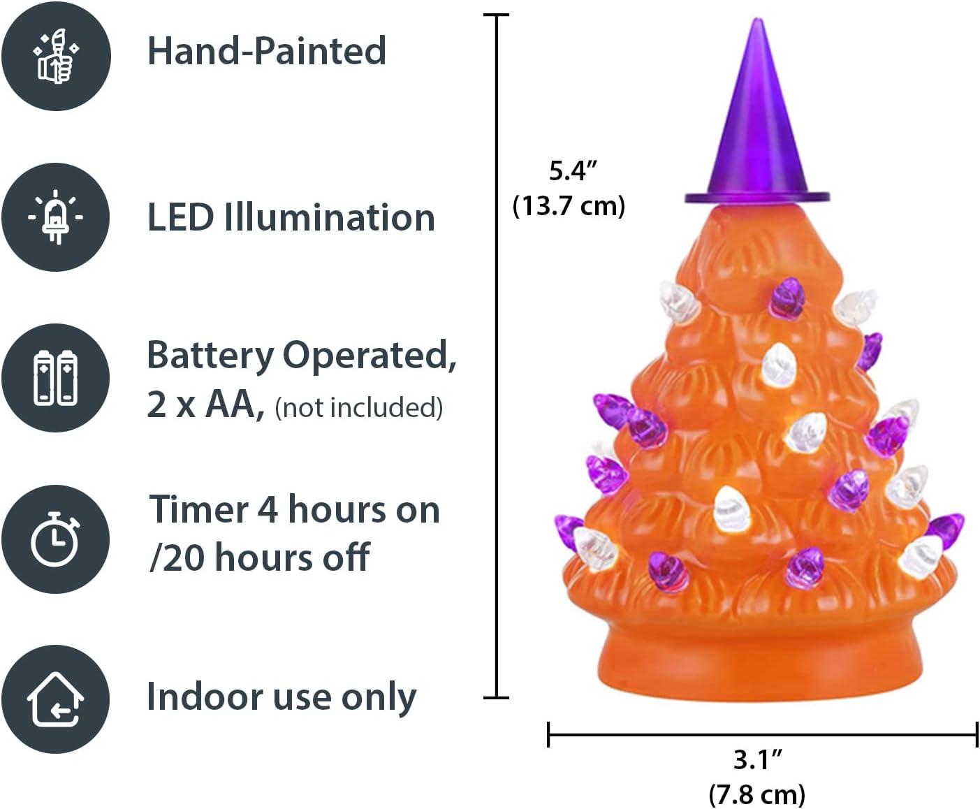 Mr. Halloween Mini Halloween Trees - Orange