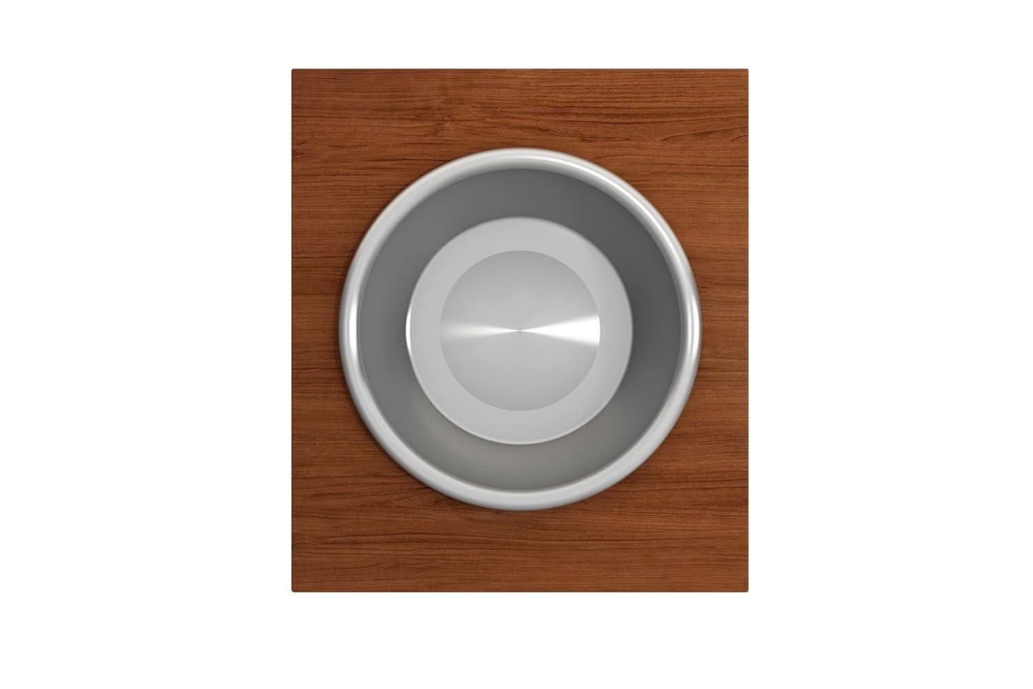 BOCCHI Wood Board With Large Round Stainless Steel Mixing Bowl And Colander F/1344, 1348, 1360, 1362, 1504, 1505, 1506 (Short Side Only), 1627, 1628