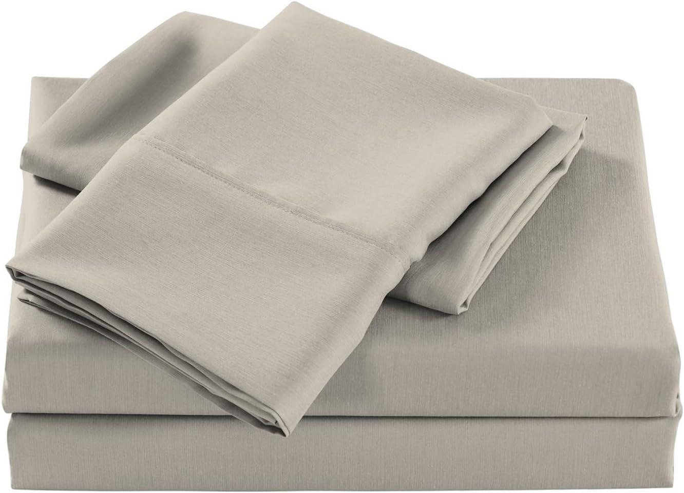 Full 1000 Thread Count Cotton Solid Sheet Set White - Aireolux